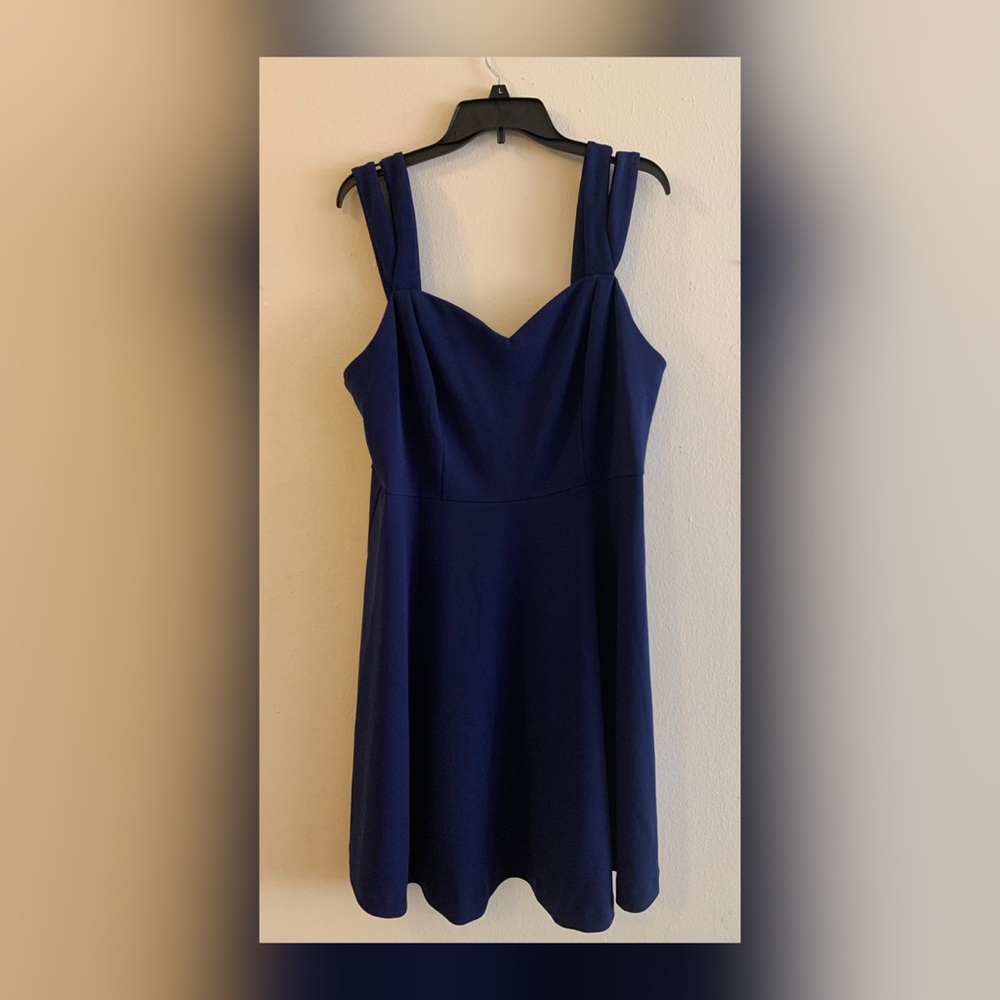 Deep blue Cheztu formal dress size 16